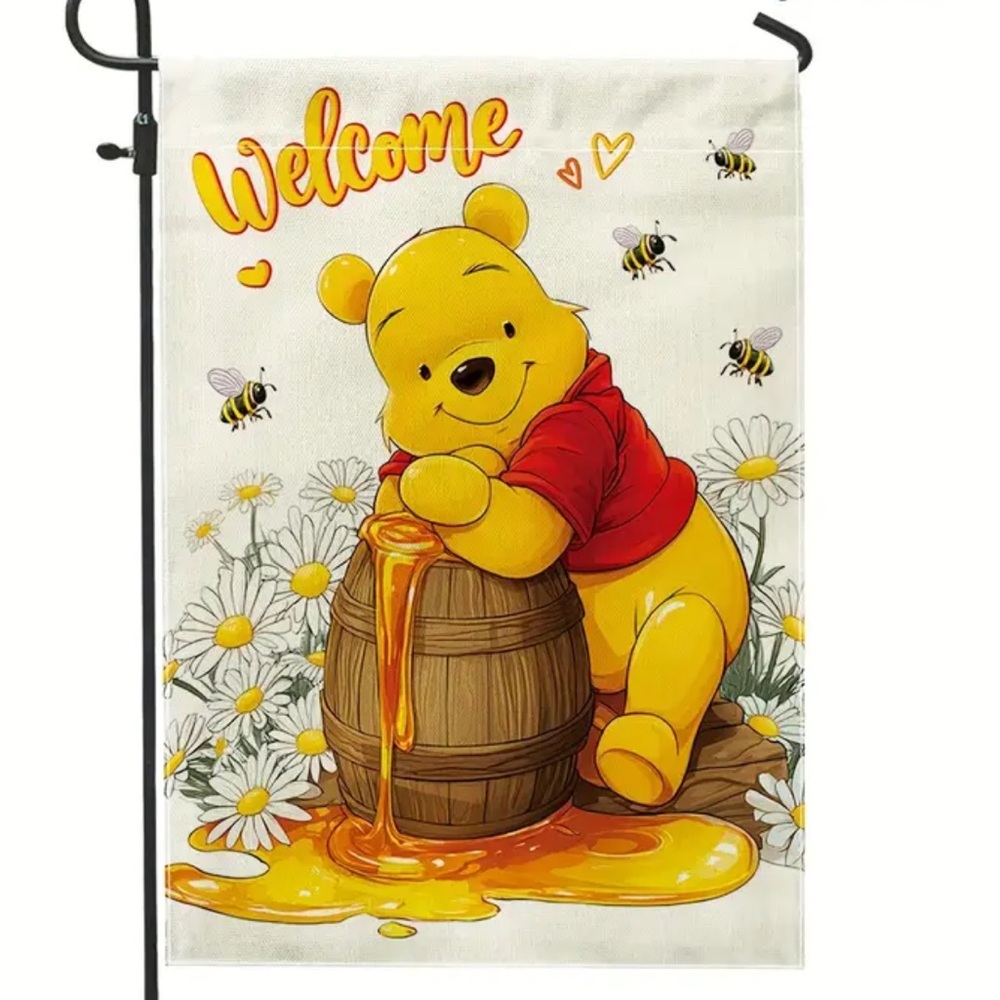 Welcome Winnie The Pooh Flag